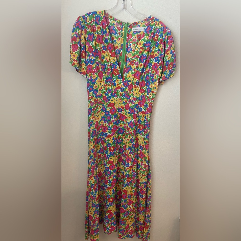 Faithfull the Brand Multicolor Floral Midi Dress - Picture 7 of 12